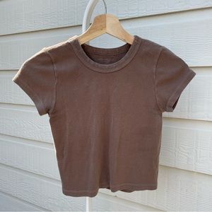 brandy melville brown ashlyn top